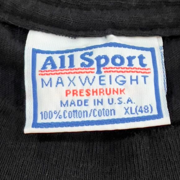 Vintage 80s All Sport Phantom of the Opera Black Tee USA Made Single Stitch XL - Picture 5 of 8